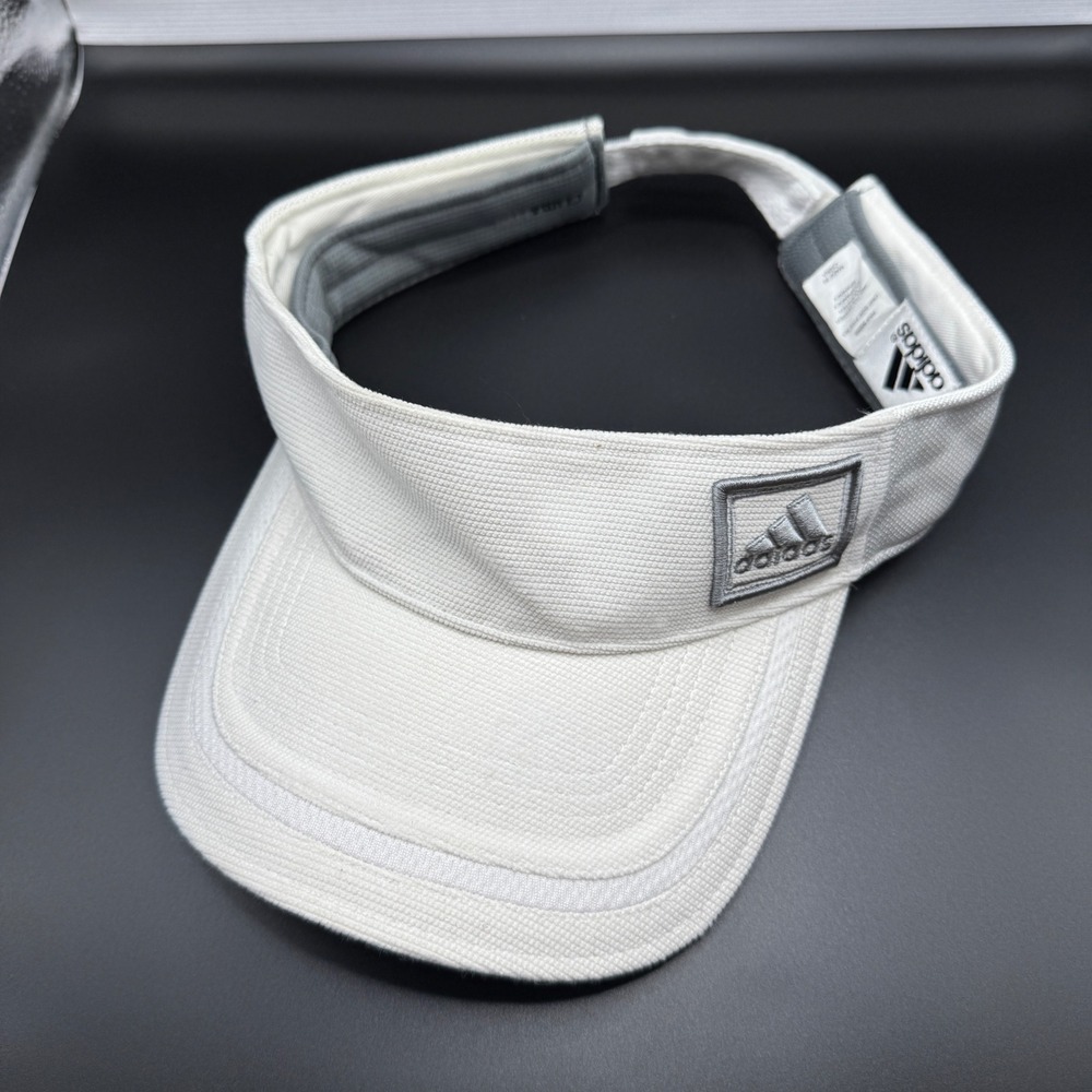Adidas Visor White Adjustable Climalite Performance Golf Tennis Hat RN 90288